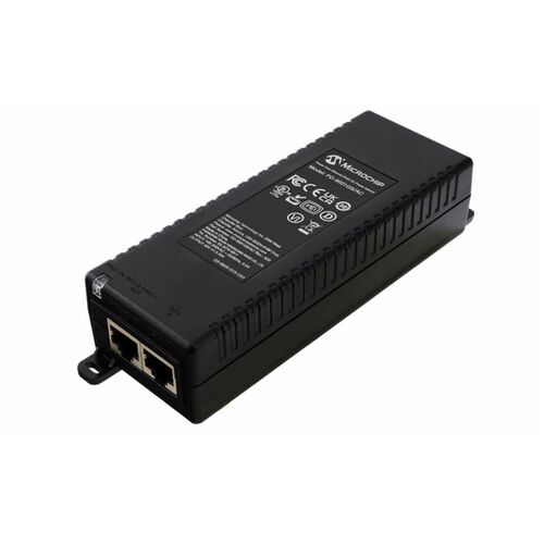 Microchip PD-9001GS/AC PoE -Injektor - 120 V AC, 230 V AC Eingang - 55 V DC Ausgang - 1 x RJ-45 Eingangsport(s) - 1 x PoE 