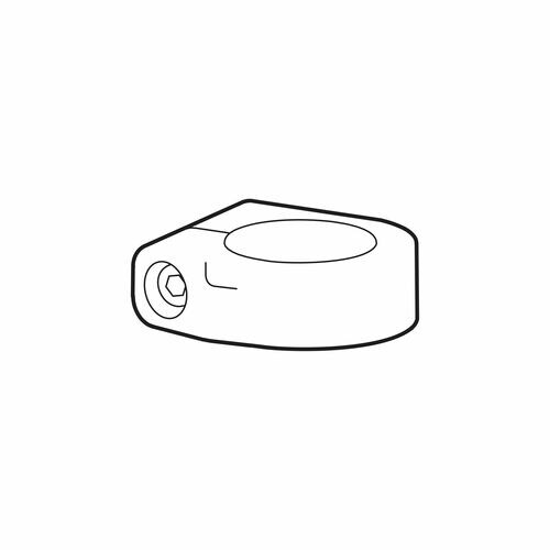 Ergotron Mounting Collar for Mounting Pole, Mounting Arm - White - 9.98 kg Load Capacity - Aluminium