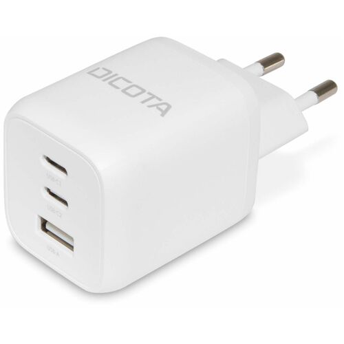 Dicota 65 W AC Adapter - Universal Adapter - 1 USB - 2 USB Type-C - For Notebook, Tablet PC, Smartphone - Europe - 120 V A