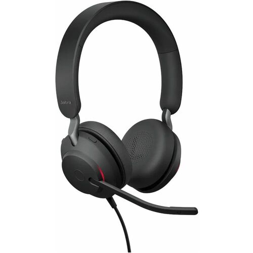 Jabra Evolve2 40 SE Wired Over-the-head, On-ear Stereo Headset - Binaural - Circumaural - 20 Hz to 20 kHz - MEMS Technolog