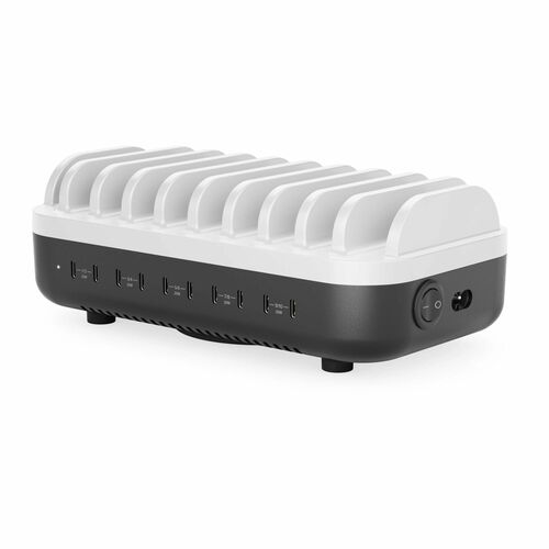 Alogic Powerfin 100 W Charging Station - 1 Pack - Universal Adapter - 10 USB Type-C - For Desktop PC, Mobile Device - 120 