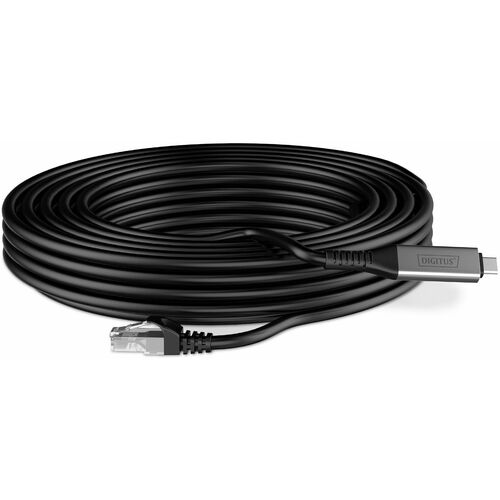 Digitus 10 m Kategorie 6a Netzwerkkabel - 1 Stück - Cable for Netzwerkgerät, Notebook, Tablet, Smartphone, Remote-Zugriffs