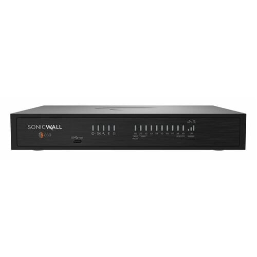 SonicWall TZ680 Network Security/Firewall Appliance - Intrusion Prevention - 8 Port - Gigabit Ethernet, - 5 Gigabit Ethern