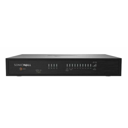 SonicWall TZ280 Network Security/Firewall Appliance - 1 Year TOTALSECURE ADVANCED EDITION - Intrusion Prevention - 8 Port 