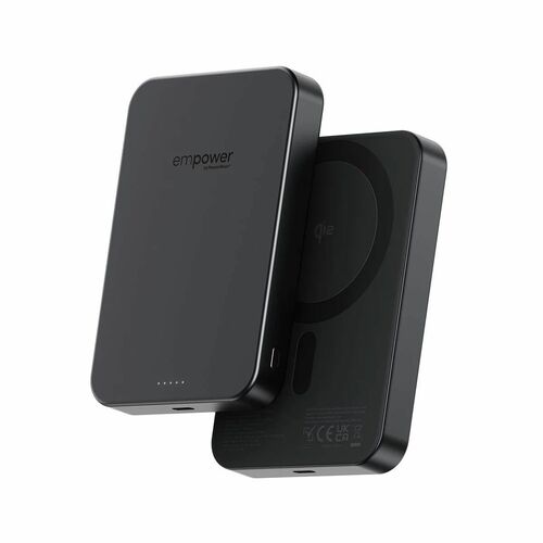 PanzerGlass empower Power Bank - Space Black - For iPhone, Qi-enabled Device - 1 x Type-C 20W - Lithium Polymer (Li-Polyme