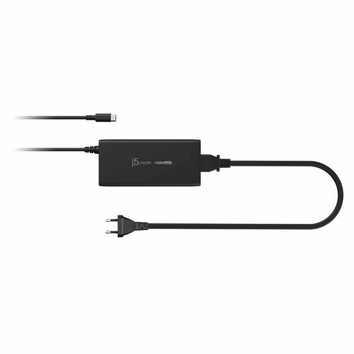 j5create JUP17140-EN 140 W Charger Adapter - Universal Adapter - 1 USB Type-C - For Notebook, Tablet, USB Type C Device, P