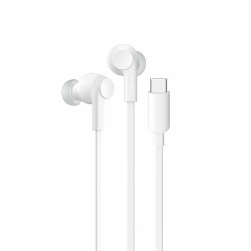 Belkin SOUNDFORM Kabel Ohrhörer Stereo Ohrhörerset - Weiß - Binaural - In-Ear - Host-Schnittstelle: USB-Typ C
