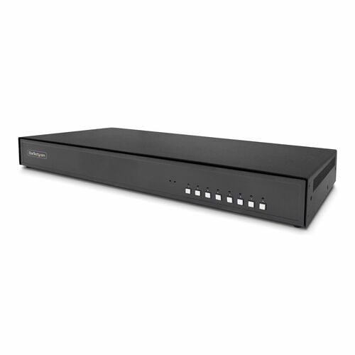 StarTech.com Analog KVM Switchbox - TAA Compliant - 8 Computer(s) - 4K - 3840 x 2160 - 19 x USB - USB 2.0 - 9 x DisplayPor