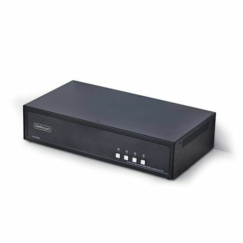 StarTech.com Analog KVM Switchbox - TAA Compliant - 4 Computer(s) - 4K - 3840 x 2160 - 11 x USB - USB 2.0 - 10 x HDMI - 10