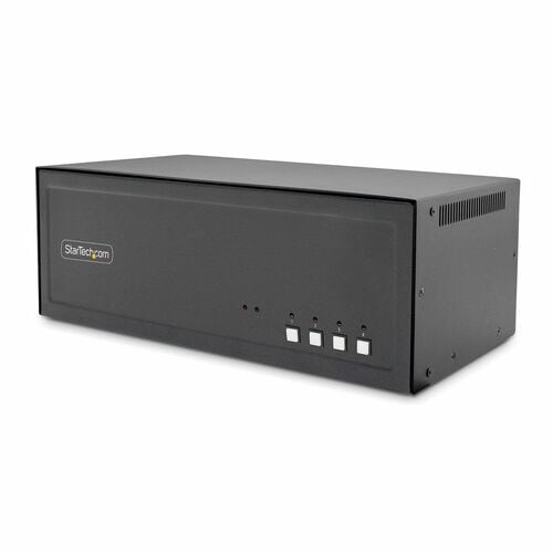 StarTech.com Analog KVM Switchbox - TAA Compliant - 4 Computer(s) - 4K - 3840 x 2160 - 11 x USB - USB 2.0 - 20 x DisplayPo