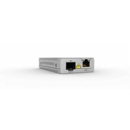 Allied Telesis Transceiver/Medienkonverter - TAA-konform - 1 Anschluss(e) - 1 x Netzwerk (RJ-45) - Twisted Pair, Glasfaser