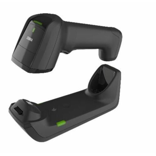 Zebra Wireless Cradle for Bar Code Scanner - Synchronizing Capability - Midnight Black - Desktop, Wall Mount