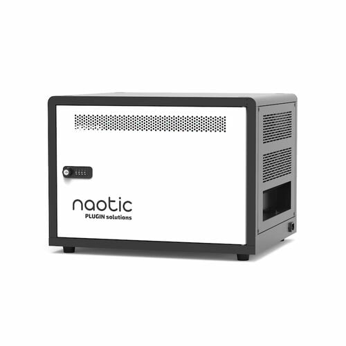 Naotic Charging Cabinet - 10 Devices Supported - 41.7 cm Height x 49.5 cm Width x 34.8 cm Depth - For Tablet, Smartphone, 