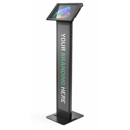 Compulocks Surface Pro Copilot+ PC 12" , Apex Enclosure Brandable Floor Stand - Black - Surface Pro Copilot+ PC 12" , Apex
