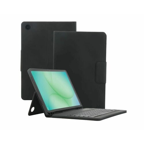 MOBILIS Element Keyboard/Cover Case (Folio) for 27.9 cm (11") Samsung Galaxy Tab A11+, Galaxy Tab A9+ Tablet - Black - Dro