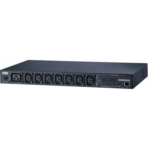 ATEN eco PDU PE8208G PDU - Monitored - IEC 60320 C20 - 7 x IEC 60320 C13, 1 x IEC 60320 C19 - 16 A - 120 V AC, 230 V AC In