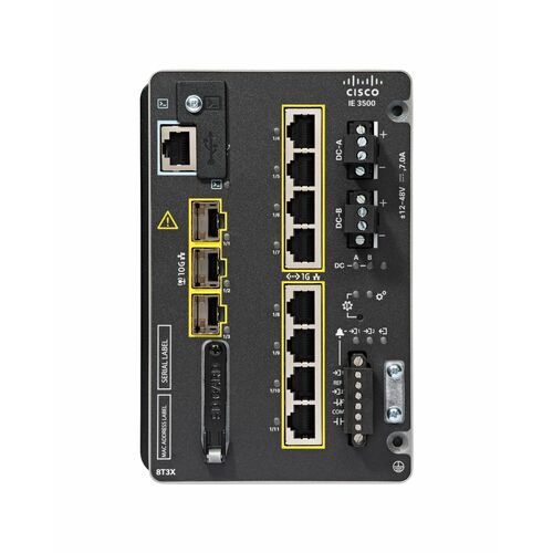 Cisco IE3500 IE-3500-8T3X-A 8 Ports Manageable Ethernet Switch - Gigabit Ethernet, 10 Gigabit Ethernet - 10/100/1000Base-T