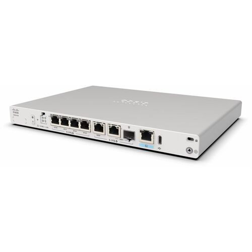 Cisco Secure Router 8100 C8131-G2 Router - 6 Anschlüsse - 4 RJ-45 Port(s) - 2 WAN Port(s) - Management-Port - 1 SFP (Mini-
