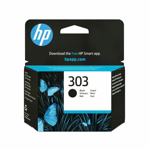 HP 303 Original Standard Yield Inkjet Ink Cartridge - Black Pack - 4 mL Black - 200 Pages