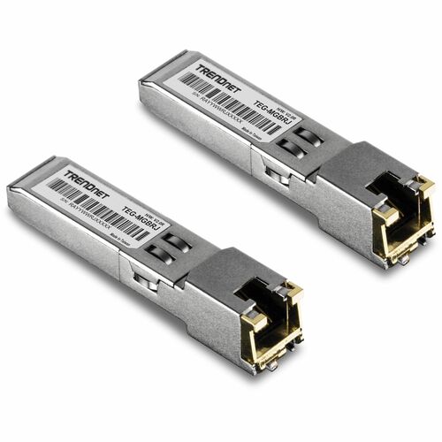 TRENDnet TEG-MGBRJ/2 SFP - 2 Pack - TAA-konform - für Datenvernetzung, Optisches Netzwerk - Verdrilltes DoppelkabelGigabit