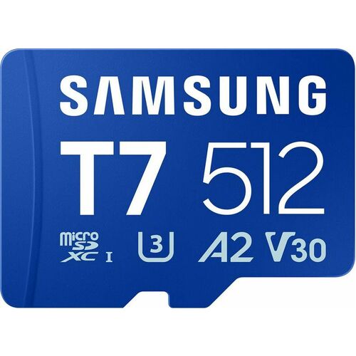 ""Carte microSDXC Samsung MB-MB512T - 512 Go - Classe 10/UHS-I (U3) - V30 - 170 Mo/s en Lecture""