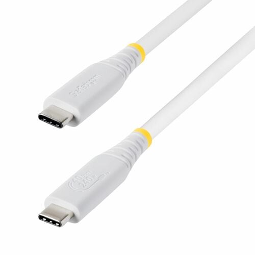 StarTech.com 1 m USB4 A/V/Power/Data Transfer Cable - 1 - Cable for Display, Workstation, Dock, MacBook, Wall Charger - Fi