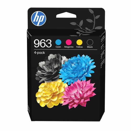HP 963 Standard Kapazität Thermo-Tintenstrahldruck Tintenpatrone - Schwarz, Cyan, Magenta, Gelb - Original - Kombipack - 4