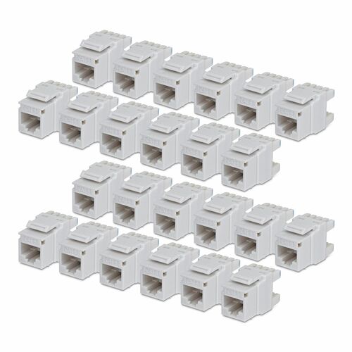 StarTech.com Gold Plated Network Connector - 24 / Pack - TAA Compliant - 1 x RJ-45 Network - Female - White