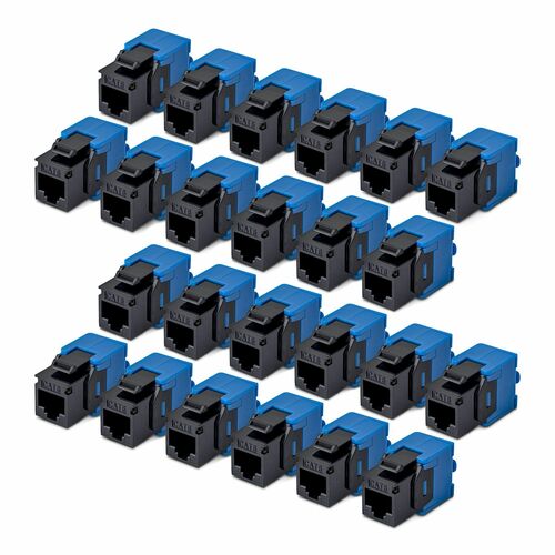 StarTech.com Gold Plated Network Connector - 24 / Pack - TAA Compliant - 1 x RJ-45 Network - Female - Black