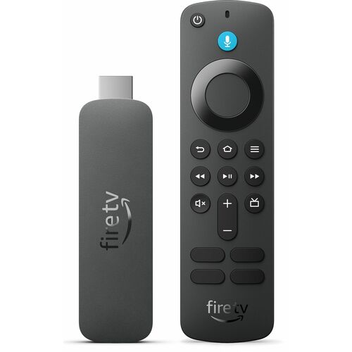 Amazon Fire TV Stick Network Audio/Video Player - 1 GB / 8 GB - Wireless LAN - AC Power Cable Included - Black - Alexa - H