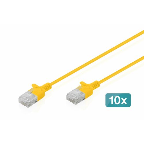 Digitus 1,50 m Kategorie 6 Netzwerkkabel - 10 Stück - Cable for Netzwerkgerät, Patchfeld - 1 Gbit/s - Patchkabel - Unshiel