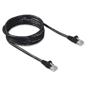 Belkin Cat. 6 Patch Cable - RJ-45 Male - RJ-45 Male - 5ft - Black