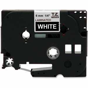 P-touch TZE315 Label Tape - 6.35 mm Width - White - 1 Each - Grease Resistant, Grime Resistant, Adhesive