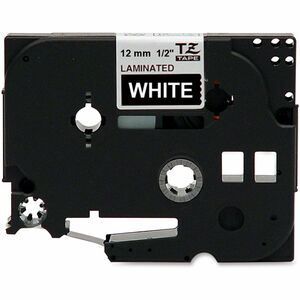 P-touch TZE335 Label Tape - 11.94 mm Width - Rectangle - Black - Grease Resistant, Grime Resistant - 1 Each