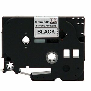 P-touch TZES221 Label Tape - 9.53 mm Width - White - Polyethylene - Laminated - Temperature Resistant, Abrasion Resistant,