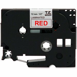 P-touch TZE232 Label Tape - 12.70 mm Width - Rectangle - White - 1 Each - Grease Resistant, Grime Resistant