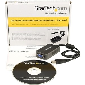 StarTech.com USB 2.0 to VGA Adapter, USB to VGA Monitor Converter for Windows, 1440x900 (no support for macOS/ChromeOS/Lin