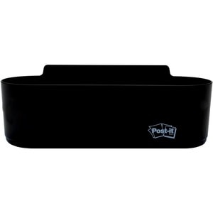 Post-it® Dry-Erase Accessory Tray - 5.2" Height x 8.4" Width x 3" Depth - Plastic - Black - 1 Each