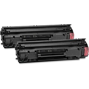 HP 83A (CF283AD) Original Laser Toner Cartridge - Dual Pack - Black - 2 / Carton - 1500 Pages (Per Cartridge)