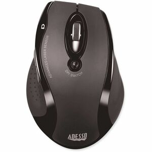 Adesso Tru-Form WKB-1500GB Keyboard & Mouse - English (US) - 1 Each - USB Membrane Wireless RF 2.40 GHz Keyboard - 105 Key