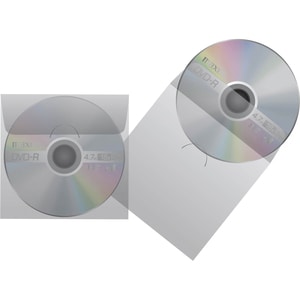 Maxell CD/DVD Keeper Sleeves - Clear (50 Pack) - Sleeve - Plastic - Clear