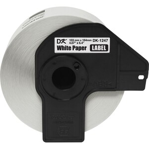Brother Shipping Label - "4 1/16" x 6 2/5" Length - White - Paper - 180 / Roll - 180 / Roll - Die-cut