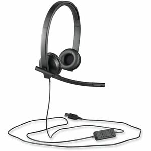 Logitech H570e Wired Over-the-head Stereo Headset - Binaural - Supra-aural - 31.50 Hz to 20 kHz - Noise Cancelling, Electr