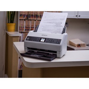 Epson DS-730N Sheetfed Scanner - 600 dpi Optical - 8-bit Color - 8-bit Grayscale - 40 ppm (Mono) - 40 ppm (Color) - Duplex