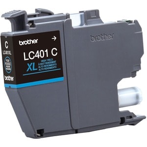 Brother LC401XLCS Original High Yield Inkjet Ink Cartridge - Single Pack - Cyan - 1 Pack - 500 Pages