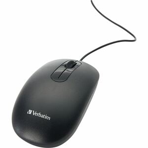 Verbatim Wired Keyboard and Mouse - USB Cable Keyboard - USB Mouse - 1000 dpi - Multimedia Hot Key(s) - Symmetrical - Comp