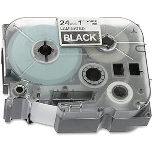 P-touch TZE355 Label Tape - 25.40 mm Width x 7.99 m Length - Rectangle - Thermal Transfer - White, Black - 1 Each - Grease