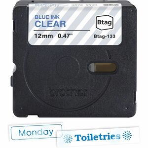 Etikettenband Brother P-touch - 12 mm Breite x 4 m Länge - Glasklar - Temperaturbeständig, Verblassungsresistent, Geeignet