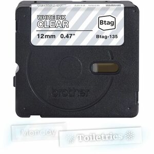 Etikettenband Brother P-touch - 12 mm Breite x 4 m Länge - Temperaturbeständig, Verblassungsresistent, Geeignet für Geschi
