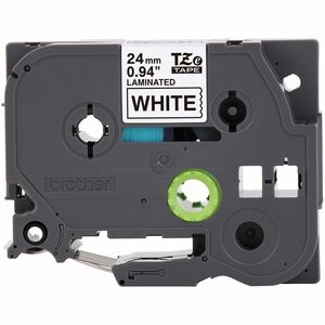 Brother P-touch Cinta para etiquetas - 24mm Ancho - Blanco - Laminada - duradero, Resistente a la abrasión, Resistente a s